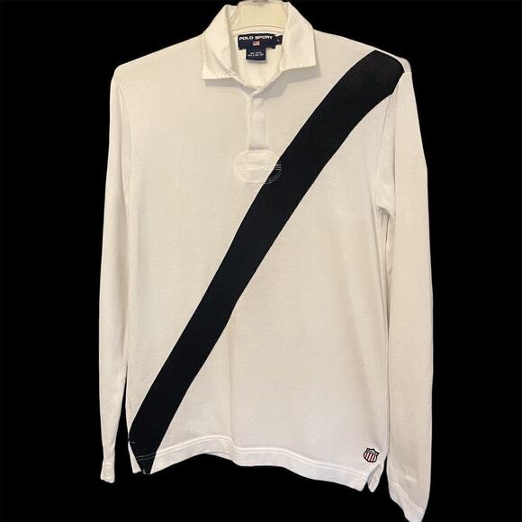 Ralph Lauren Men's Knit Long Sleeves Polo Sport Shirt Size Large